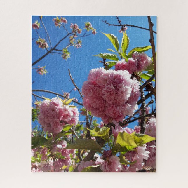 Wild Cherry pink Blossom Tree Jigsaw Puzzle (Vertical)