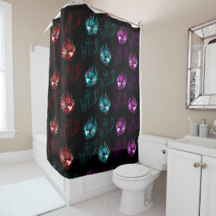 Wild cherry shower curtain