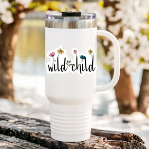 Wild Child Affirmation Flower Die Cut Sticker