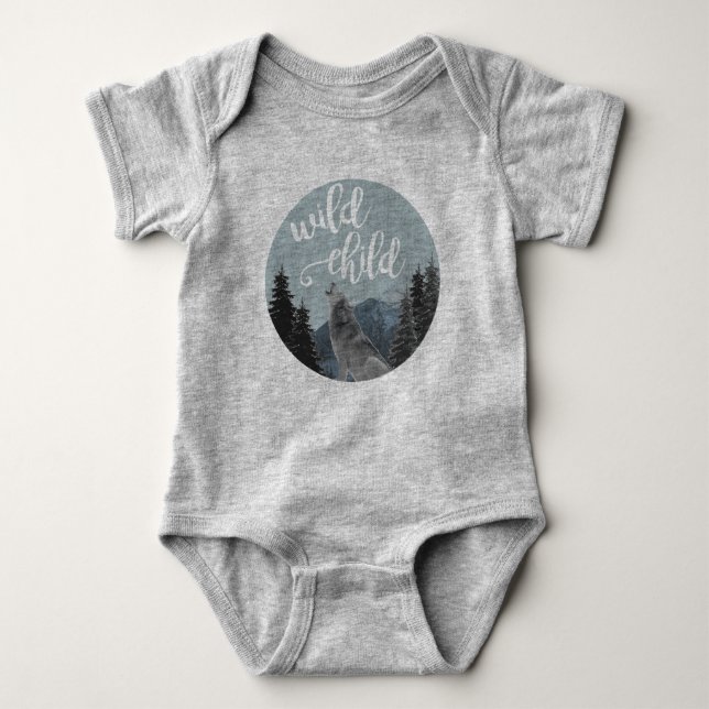 Wild Child Baby Onsie Baby Bodysuit (Front)