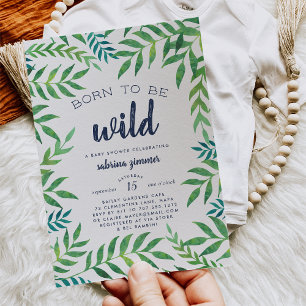 Wild Child Baby Shower Invitation