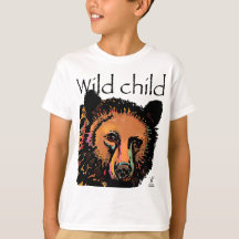 Wild child bear rainbow animals