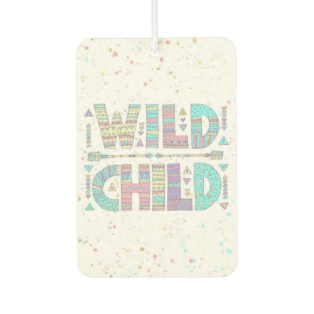 Wild Child Car Air Freshener (Front)
