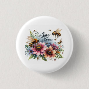 Wild Christmas Flower 3 Cm Round Badge