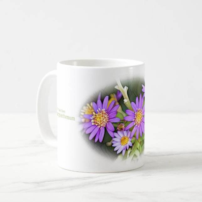 Wild Chrysanthemum Coffee Mug (Front Left)