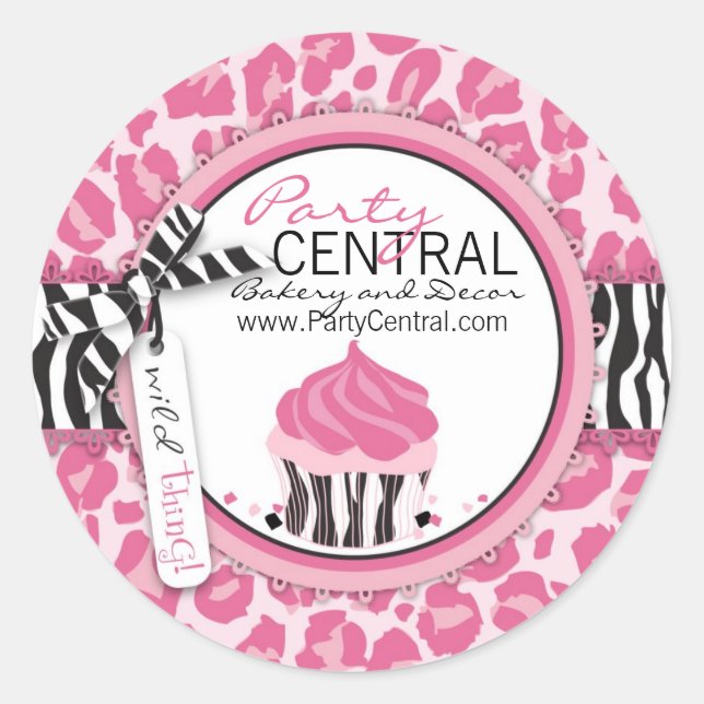 Wild Cupcake CP Business Sticker (Front)