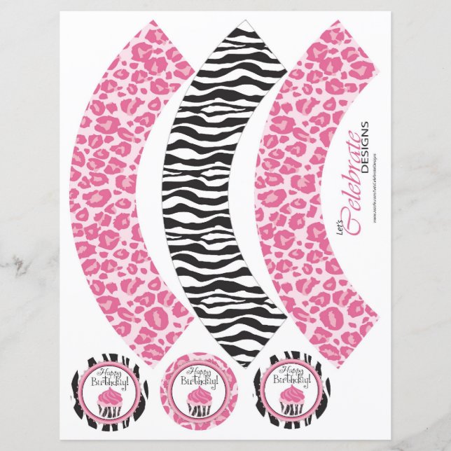 Wild Cupcake CP Cupcake Wrappers (Front)