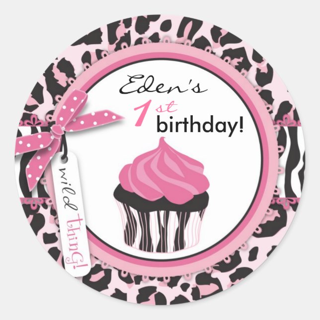 Wild Cupcake WP Sticker (Front)