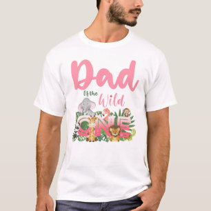 Wild Dad, Birthday Girl Safari Family Matching T-Shirt