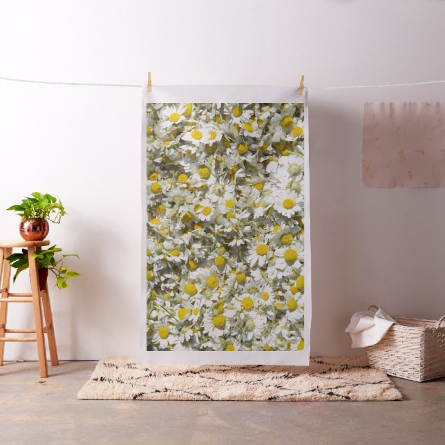 Wild daisies pattern fabric (In Situ)