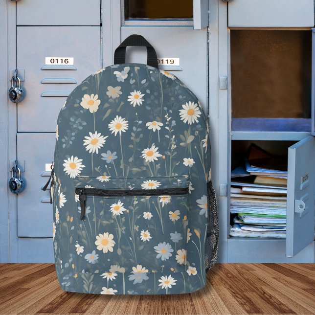 Wild Daisies  Printed Backpack (Creator Uploaded)