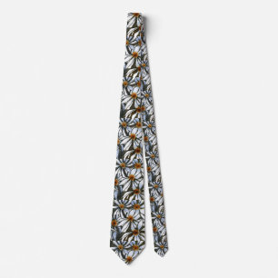 "wild Daisy #1" Flower Garden Neck Tie