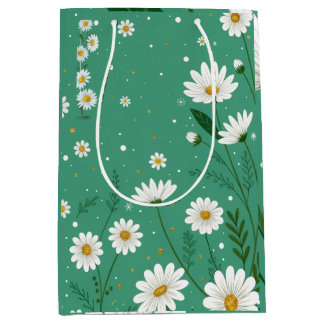 Wild Daisy Botanical Sage Green Gift Bag