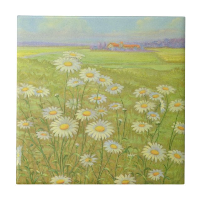 Wild Daisy by Cargill, 1937 Ceramic Tile (Front)