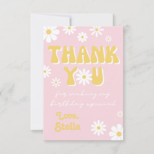 Wild Daisy Thank You Card   Wildflower Thank You