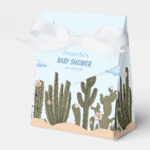 Wild Desert with Cactus Cute Baby Shower Favour Box