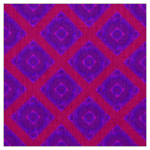 Wild Diamonds in Red and Purple Fabric