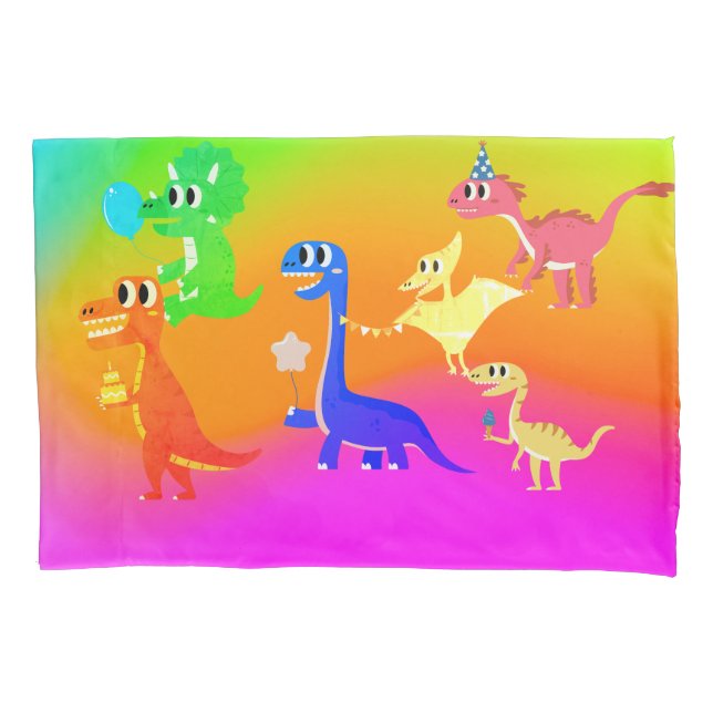 wild dinosaurs  pillowcase (Front)