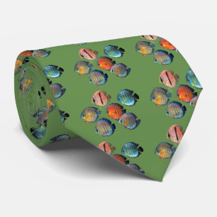 Wild Discus Fish Tie
