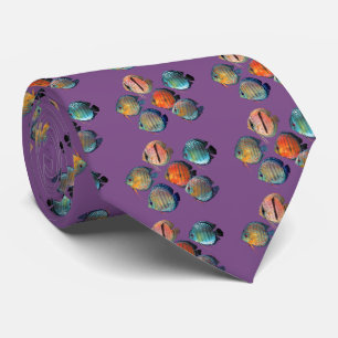 Wild Discus Fish Tie