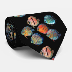 Wild Discus Fish Tie