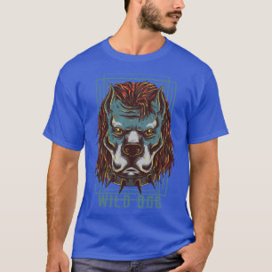 Wild Dog Fierce Animal Illustration gift retro gif T-Shirt