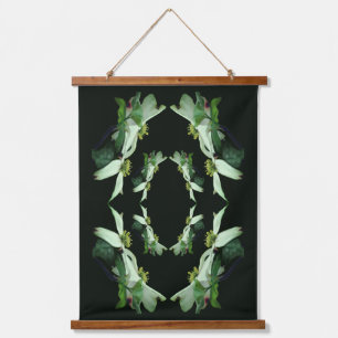 Wild Dogwood Flower Blossoms Abstract Hanging Tapestry