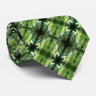 Wild Dogwood Flower Blossoms Abstract Pattern    Tie