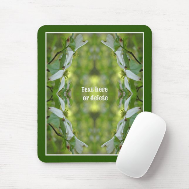 Wild Dogwood Flower Blossoms Personalised Mouse Pad (With Mouse)