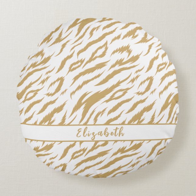 Wild Dragon Skin Round Cushion (Front)