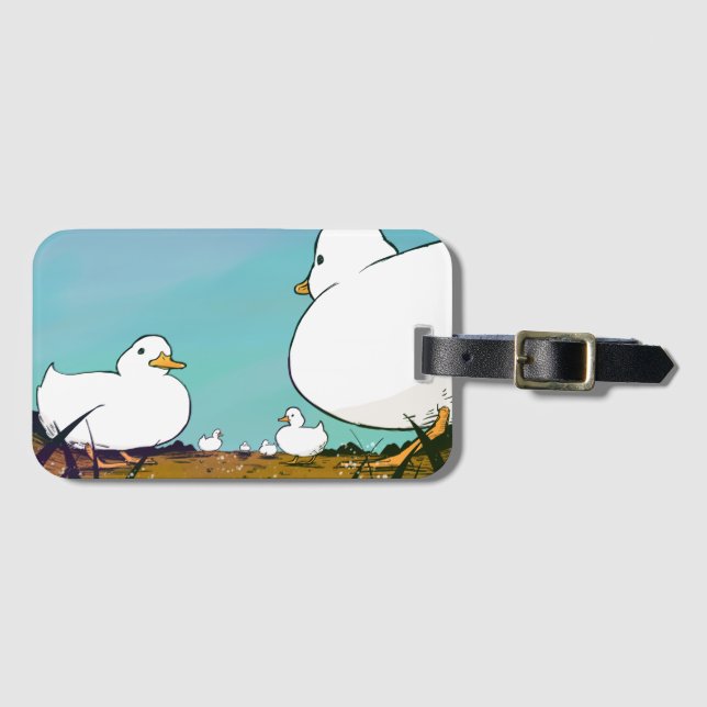 wild duck luggage tag (Front Horizontal)