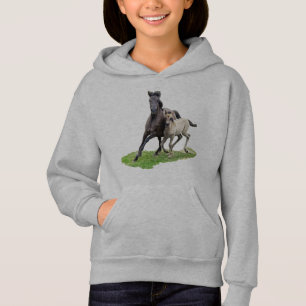 Wild Dulmen Horse Cute Foal at a Gallop for girls