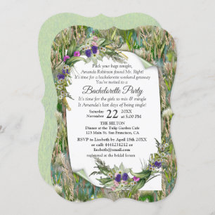 Wild Eco-friendly Grasses & Spring flowers Invitation