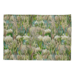 Wild Eco-friendly Native Grasses in Spring  Pillowcase