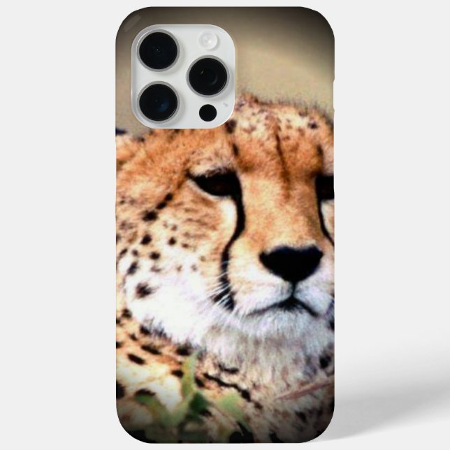 Wild Elegance: Cheetah Pattern Phone Case (Back)