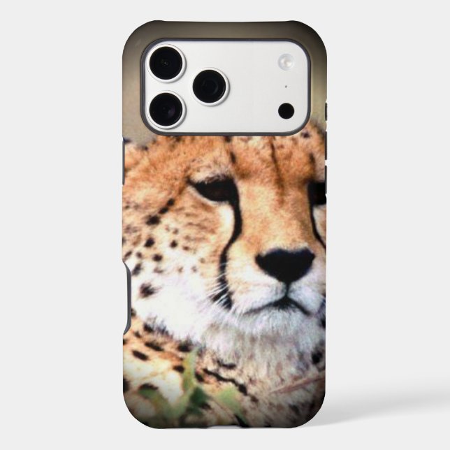Wild Elegance: Cheetah Pattern Phone Case (Back)