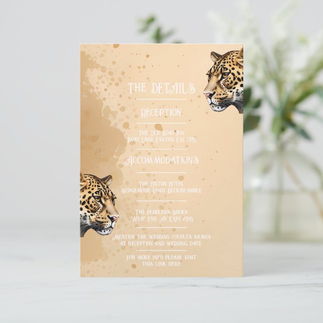 Wild Elegance: The Leopard Invitation (Standing Front)