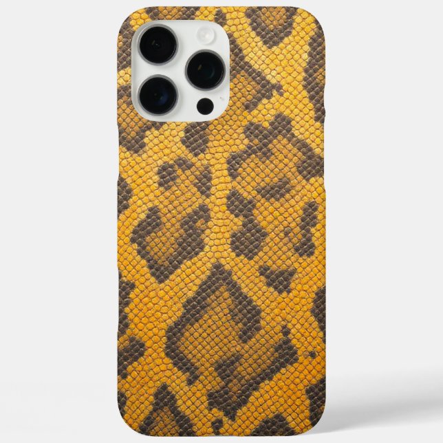  Wild Elegance: Yellow Leopard Skin Case-Mate iPhone Case (Back)