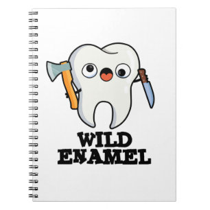 Wild Enamel Funny Wild Animal Tooth Pun Notebook
