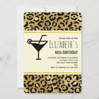 Wild & Exotic Leopard Print Pattern Birthday