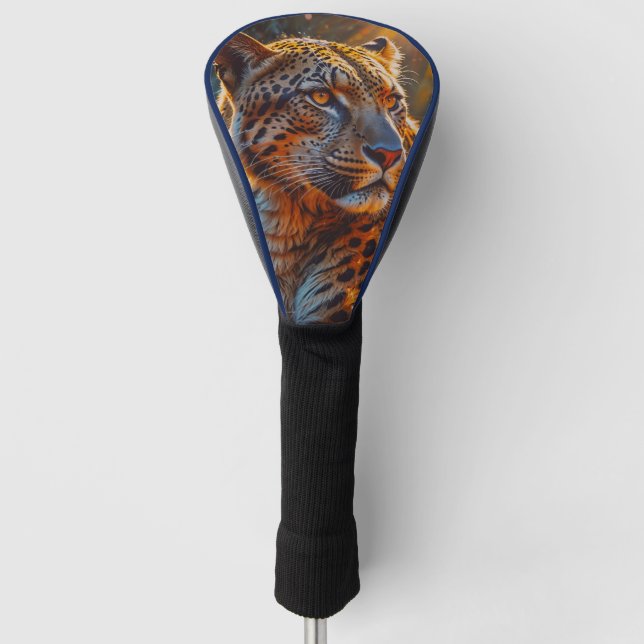 Wild Feline Leopard Golf Head Cover (Front)