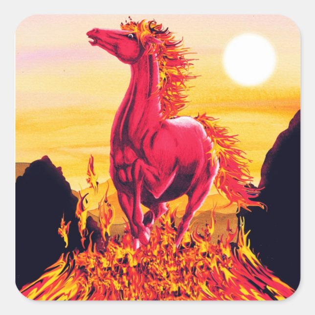 Wild Fire Horse Sticker (Front)