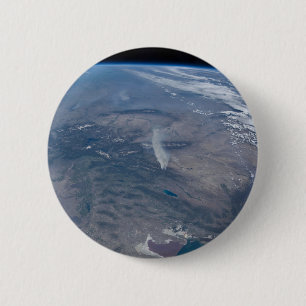 Wild Fires In The Western And Southwestern Us. 6 Cm Round Badge