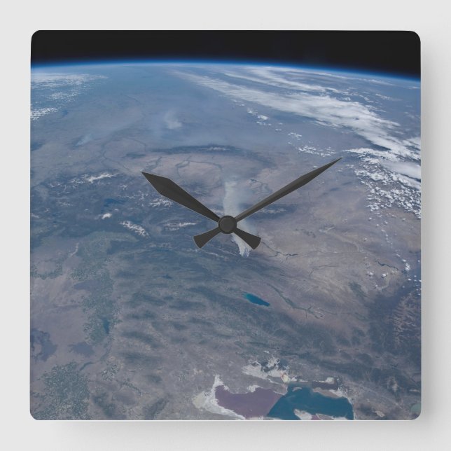 Wild Fires In The Western And Southwestern Us. Square Wall Clock (Front)