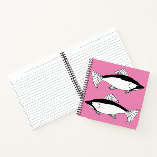 Wild Fish Drawing Salmon Notebook