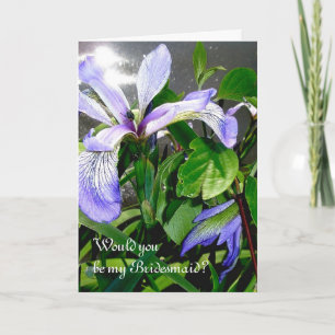 Wild Flag Bridesmaid Request Card