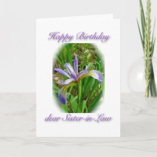Wild Flag Sister-In-Law Birthday Card (Front)
