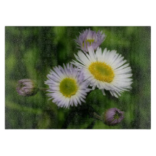 Wild Fleabane Daisy Flowers Nature Cutting Board
