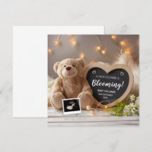 Wild Floral Baby Announcement Social Media