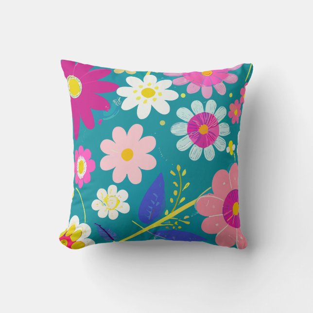 Wild Floral Cushion (Front)